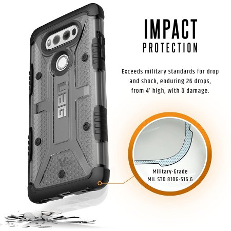 UAG Plasma LG V20 Protective Case - Ash / Black