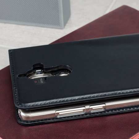 Olixar Genuine Leather Huawei Mate 9 Executive Suojakotelo - Musta