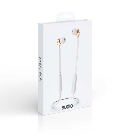 Auriculares Bluetooth de oído Sudio VASA BLA - Blancos / Oro rosa