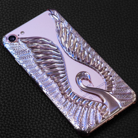 Magnificent Swan Clip-on iPhone 7 Case - Rose Gold