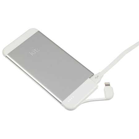 Kit Executive 4,100mAh Portable MFi Lightning Power Bank - Silver
