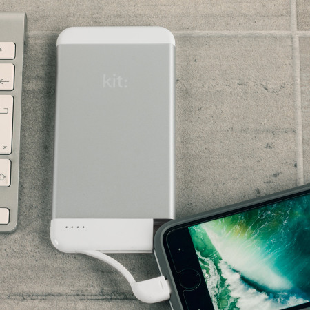 Kit Executive 4,100mAh Portable MFi Lightning Power Bank - Silver