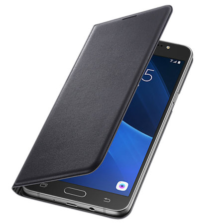 Officiële Samsung Galaxy J7 2016 Flip Wallet Cover - Zwart
