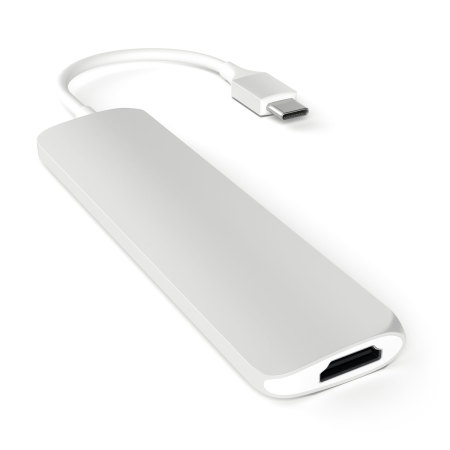 Satechi USB-C Slim Aluminum Multi-Port Adapter - Zilver