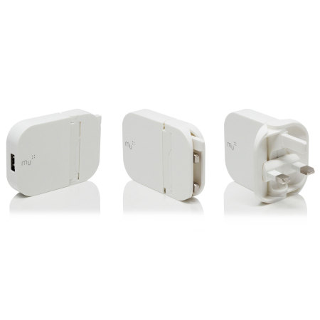 MU System Worldwide Traveller USB Mains Charger 2.4A - White