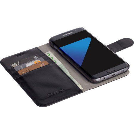 Krusell Ekero Samsung Galaxy S7 Edge 2-in-1 Folio Wallet Case - Black