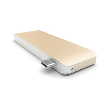 Satechi USB-C Adapter & Hub mit USB Lade- Anschluss in Gold