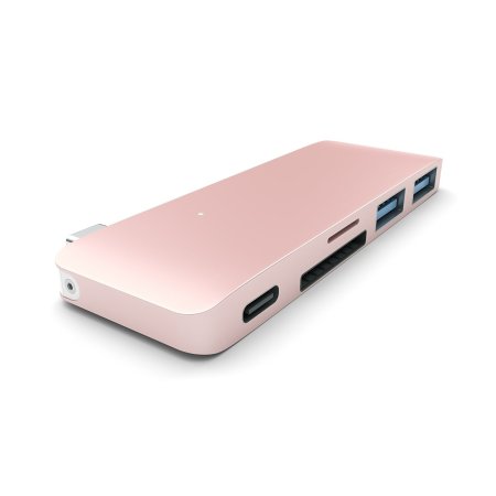 Satechi 5 Port USB-C Charging Hub W/ SD Slots For MacBook - Rose Gold