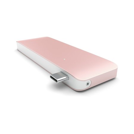 Satechi 5 Port USB-C Charging Hub W/ SD Slots For MacBook - Rose Gold