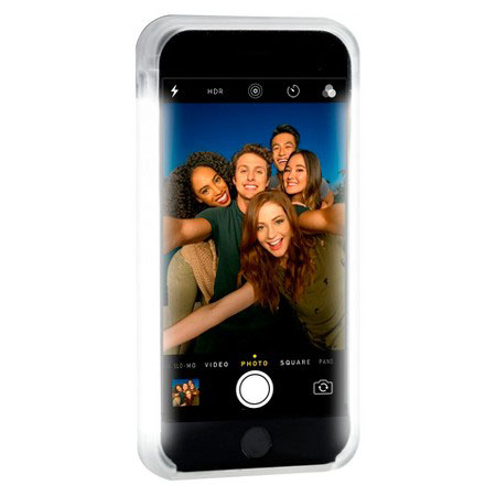 Coque iPhone 7 Plus / 6S Plus / 6 Plus LuMee Two Selfie Light – Noire