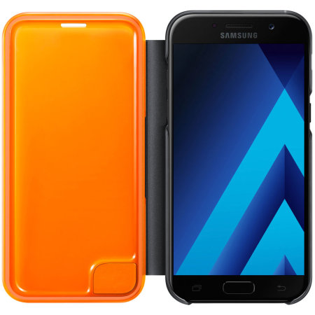 Neon Flip Wallet Cover Officielle Samsung Galaxy A5 2017 – Noire