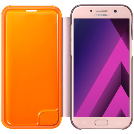 Official Samsung Galaxy A5 2017 Neon Flip Cover - Roze