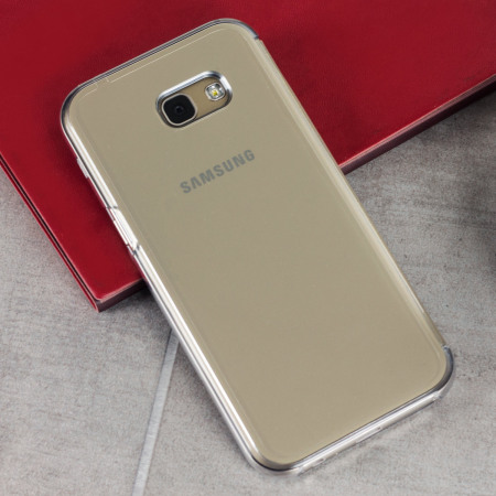 Official Samsung Galaxy A5 2017 Clear View Cover Case - Gold