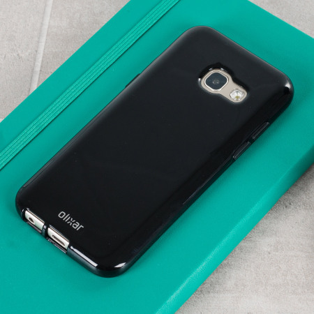 Olixar FlexiShield Samsung Galaxy A3 2017 Gel Case - Solid Black