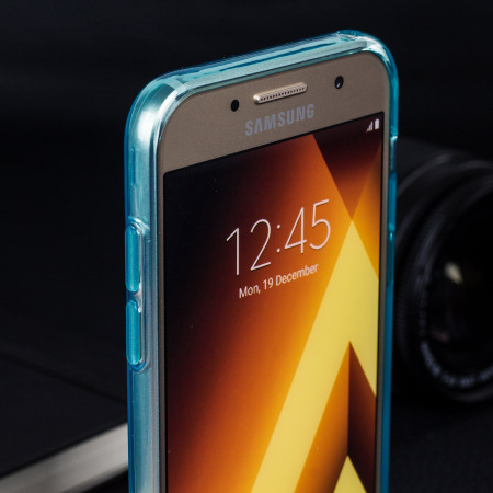 Olixar FlexiShield Samsung Galaxy A3 2017 Geeli kotelo - Sininen