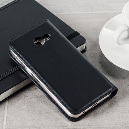 Olixar Genuine Leather Samsung Galaxy A3 2017 Wallet Case - Black