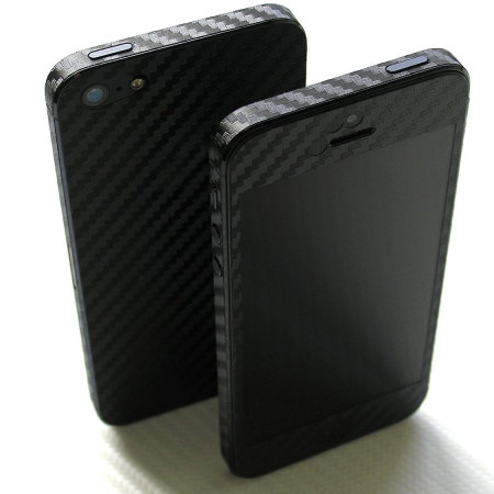 Protection adhésive iPhone SE / 5S / 5 Easyskinz 3D Fibre de carbone