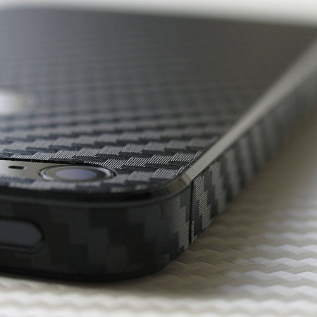 Protection adhésive iPhone SE / 5S / 5 Easyskinz 3D Fibre de carbone