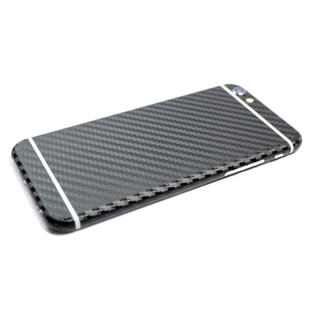 Funda iPhone 6S / 6 3D textura fibra de carbono - Negra
