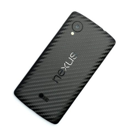 Skin Google Nexus 5 Easyskinz Fibre de Carbone 3D - Noir