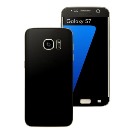 Easyskinz Samsung Galaxy S7 Deep Black Matt Skin - Black