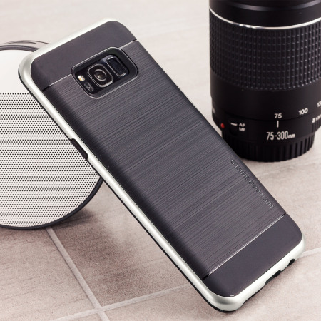 Coque Samsung Galaxy S8 VRS Design High Pro Shield – Acier Argent