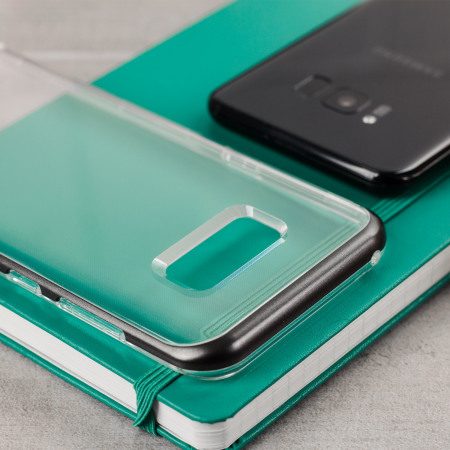 VRS Design Crystal Bumper Samsung Galaxy S8 Case - Steel Zilver