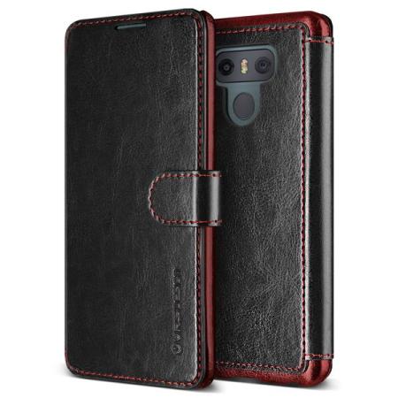 VRS Design Dandy Leather-Style LG G6 Wallet Case - Zwart