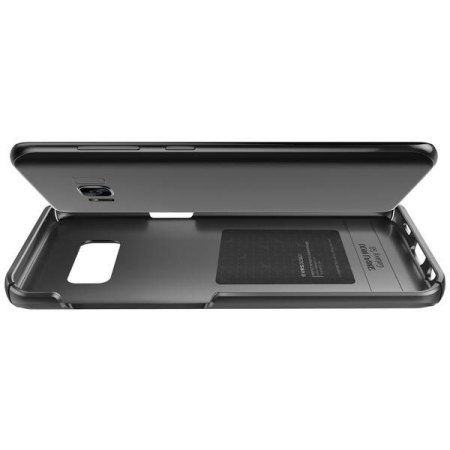 VRS Design Simpli Mod Leather-Style Samsung Galaxy S8 Plus Case -Black