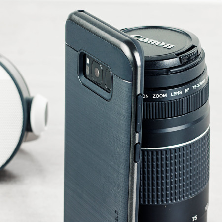 VRS Design High Pro Shield Samsung Galaxy S8 Plus Case - Donker Zilver