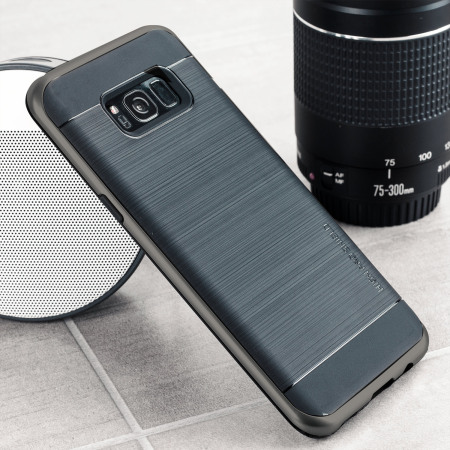 VRS Design High Pro Shield Samsung Galaxy S8 Plus Case - Dark Silver