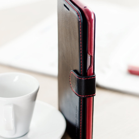 VRS Design Dandy Leather-Style Galaxy S8 Plus Wallet Case - Zwart