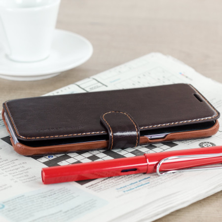 VRS Design Dandy Samsung Galaxy S8 Plus Wallet Case Tasche in Braun