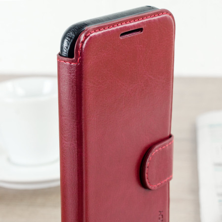 VRS Design Dandy Samsung Galaxy S8 Plus Wallet Case Tasche in Rot