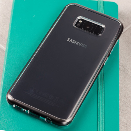 Coque Samsung Galaxy S8 Plus VRS Design Crystal Bumper – Argent Acier