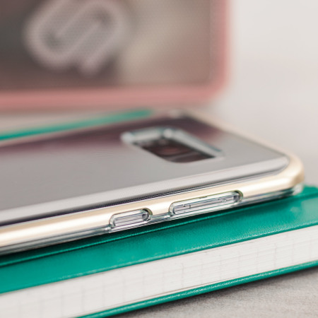 Coque Samsung Galaxy S8 Plus VRS Design Crystal Bumper – Or