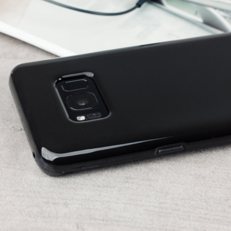 Olixar FlexiShield Samsung Galaxy S8 Plus Geeli kotelo - Musta