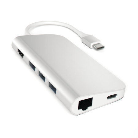 Hub Satechi USB-C Aluminium Multi-Port 4K HDMI - Argent