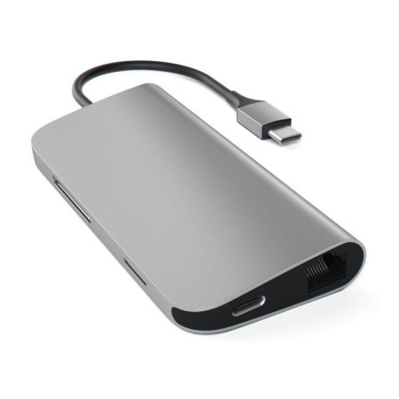 Satechi USB-C Aluminium Multi-Port 4K HDMI Adapter & Hubb - Rymdgrå
