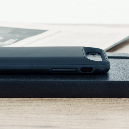 slim fit 3100mah iphone 8 / 7 battery case - black
