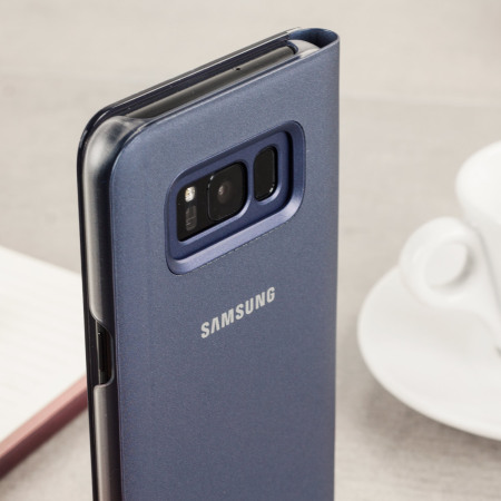 Official Samsung Galaxy S8 Clear View Cover Case in Violett
