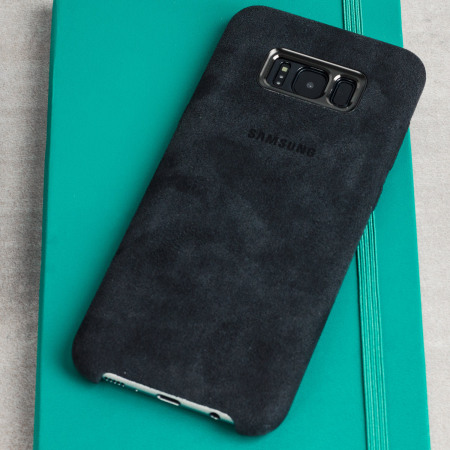 Official Samsung Galaxy S8 Alcantara Cover Case - Silver / Grey