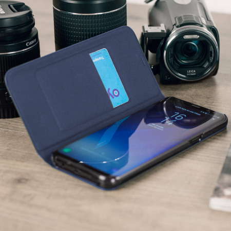 Funda Samsung Galaxy S8 Plus Oficial LED Flip Wallet - Azul