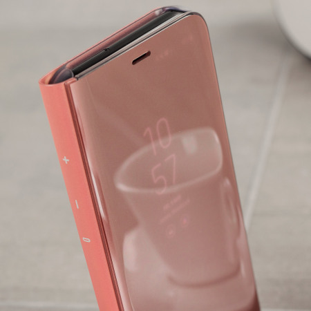 Funda Oficial Samsung Galaxy S8 Plus Clear View - Rosa