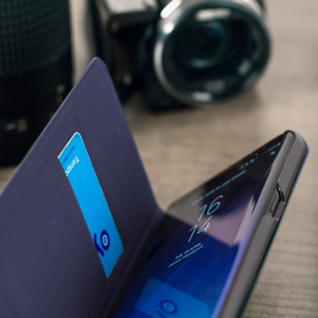 Official Samsung Galaxy S8 Plus LED Flip Wallet Cover Case - Violet