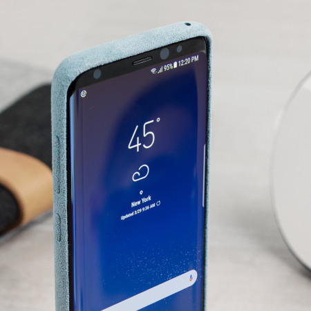 Official Samsung Galaxy S8 Plus Alcantara Cover Case - Mint