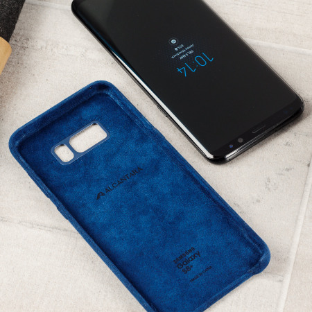 Official Samsung Galaxy S8 Plus Alcantara Cover Case - Blau