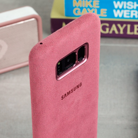 Official Samsung Galaxy S8 Plus Alcantara Cover Case - Rosa
