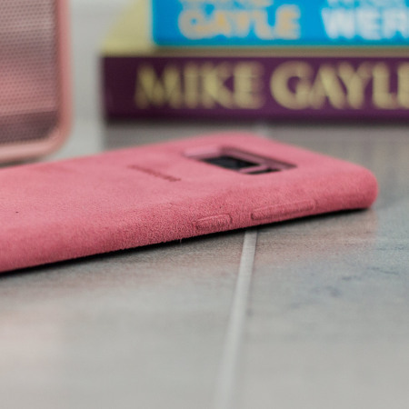 Official Samsung Galaxy S8 Plus Alcantara Cover Case - Pink