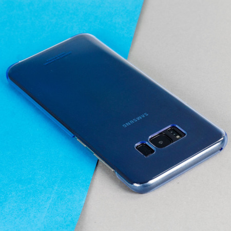 Official Samsung Galaxy S8 Plus Clear Cover Deksel - Blå